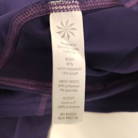 Athleta Womens Small Purple Contender 2 in 1 Skirt Leggings Cropped Skort - Picture 5 of 9